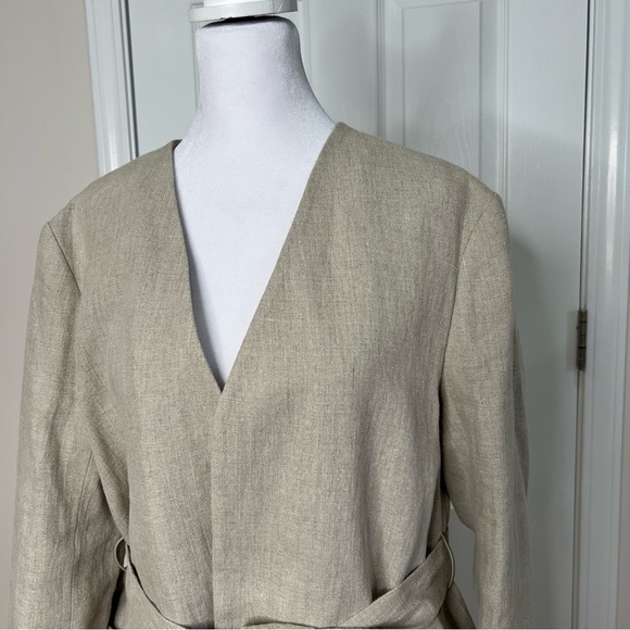 COS Open Front Linen Blazer - Picture 5 of 11